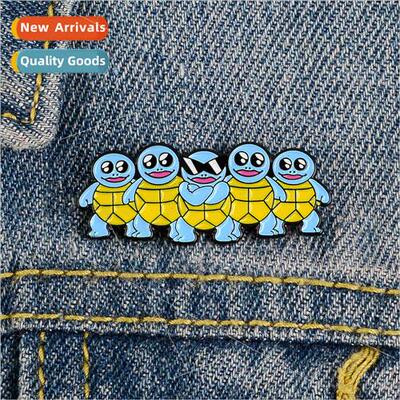 Cute cartoon humor blue turtle pin Children Day gift sunglas