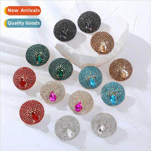 Europe summer silver needle earrings diamonds full stars sup