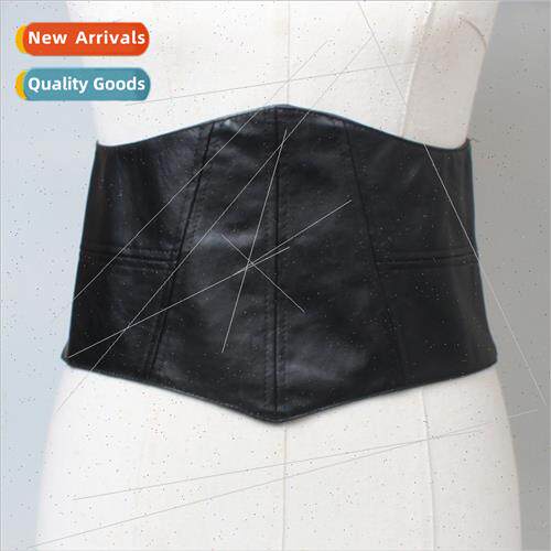 Hundreds wide waist seal female black skirt decorative belt