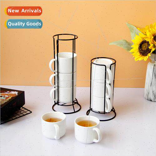 mple ceramic mug set three sets four wh black metal sthome o