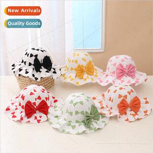 tie children boys pot baby bow hat fisherman new 2022