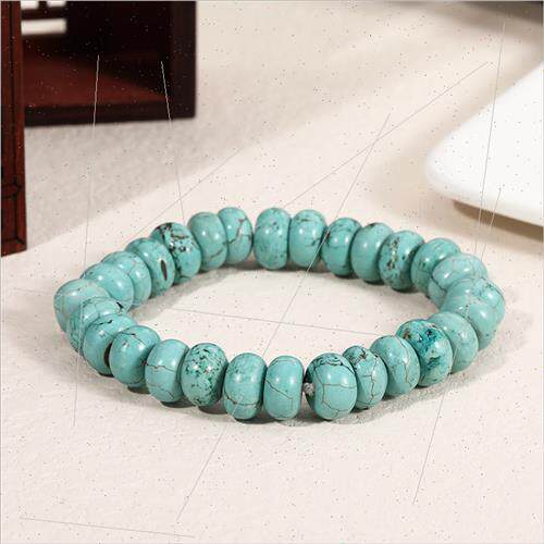mple new turquoise bracelet barrel beads round beads strings
