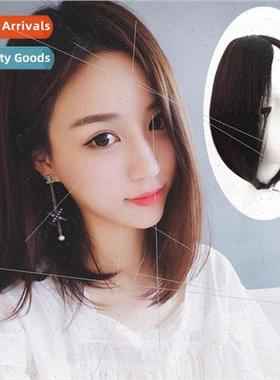 Overseas center parted bangs wig piece invisible breathable