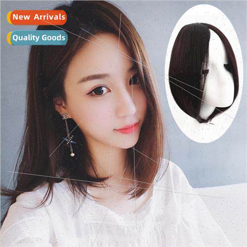 Overseas center parted bangs wig piece invisible breathable
