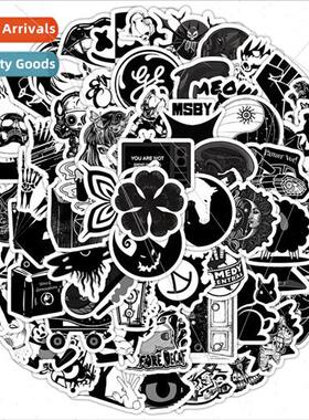 100 cartoon black and white model stickers cell phone case l