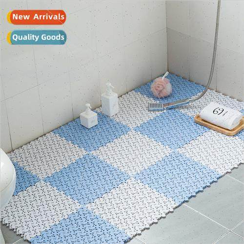 T plain color cuttable splicing grounding mat bathroom 30*30