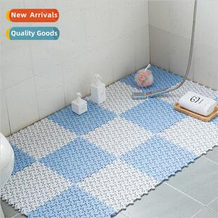 T plain color cuttable splicing grounding mat bathroom 30*30