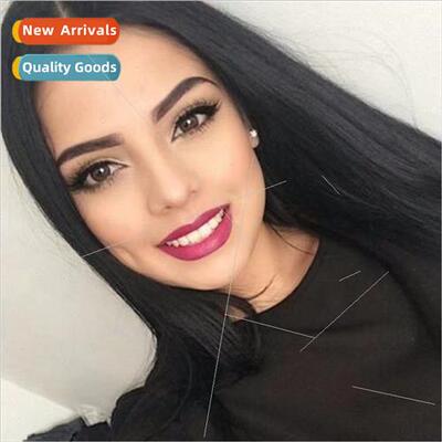 Wigs Europe center parted long High-temperature silk chemica