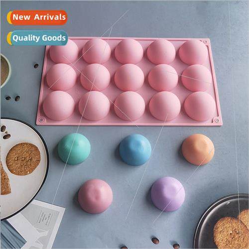 15-link large semi-circular 436 chocolate cake silicone mold