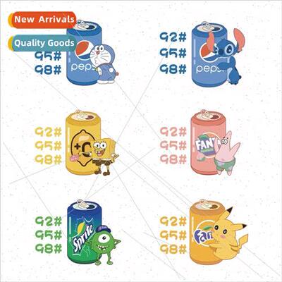 Tinkerbell cat car stickers cartoon 92 gas cap stickers crea
