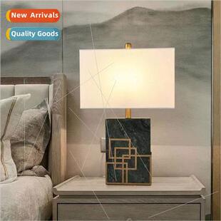 Modern new Chinese silver whe dragon marble table lamp Scand