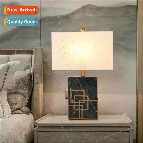 Modern new Chinese silver whe dragon marble table lamp Scand
