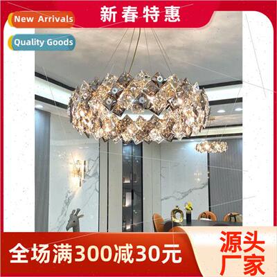 -modern light luxury crystal chandelier upscale atmosphere l
