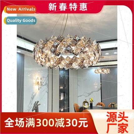 -modern light luxury crystal chandelier upscale atmosphere l