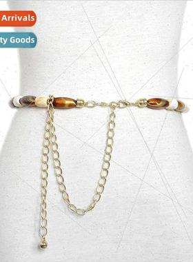 New amber beads sailor dance waist chain ladies vintage flor