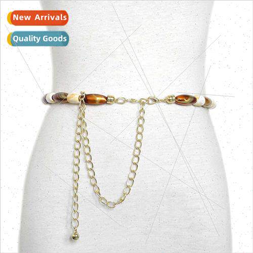 New amber beads sailor dance waist chain ladies vintage flor