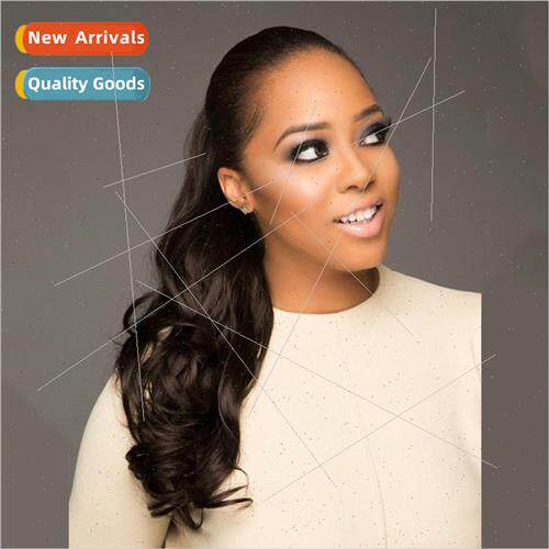 Europe fashion ladies wig big wave ponytail curly hair claw