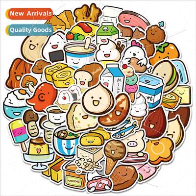 50 fruits and vegetables dessert food stickers simple cute c
