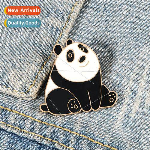 Cartoon cute smile sting up cute panda jewelry creative expr