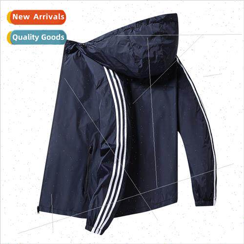 Jacket men coat spring fall new hooded绗冲厠浼戦棽杩愬姩琛f