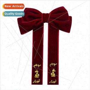 vintage bow tie burgundy rabb brooch Europe college
