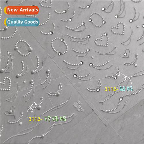 crystal diamond nail art embossed stickers mo lost lovely na