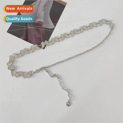 Women mple Hundred Dress lver Butterfly Iron Chain Fashion S