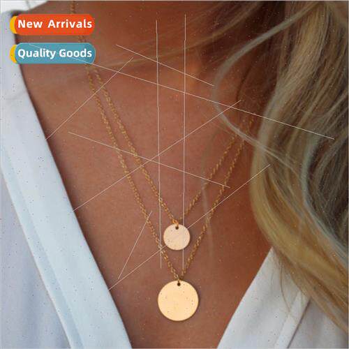 Europe gold silver new women simple short accessories double