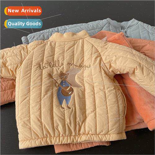 Childrens new flight jacket ins boys cotton clothes baby pad