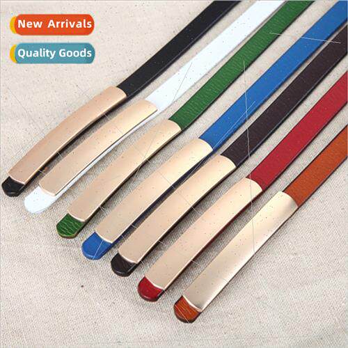 Korea fine paragraph dress decorative belt female leather al