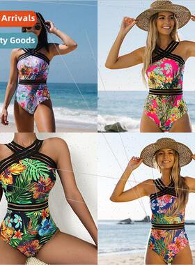 2023 New Swimwear Europe Swimwear Fashion Ladies One-piece W
