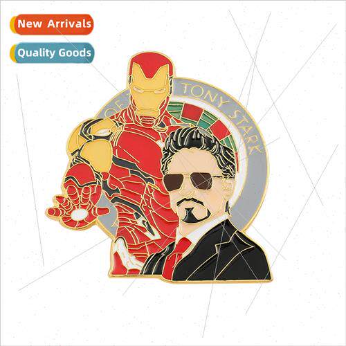 Film  comic book superhero Iron Man Batman pin luminous high