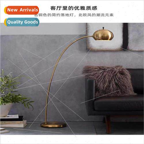 American light luxury fishing floor lamp Scandinavian living
