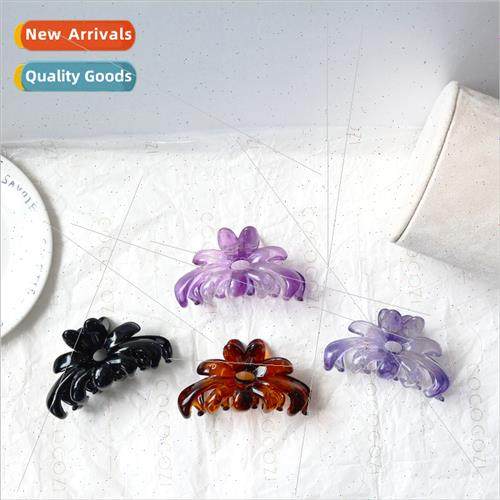 new chrysanthemum grasp clip retro flowers simple hair grip
