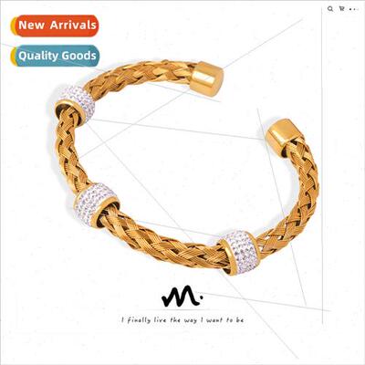 Europe versatile niche tanium steel gold-plated braided holl