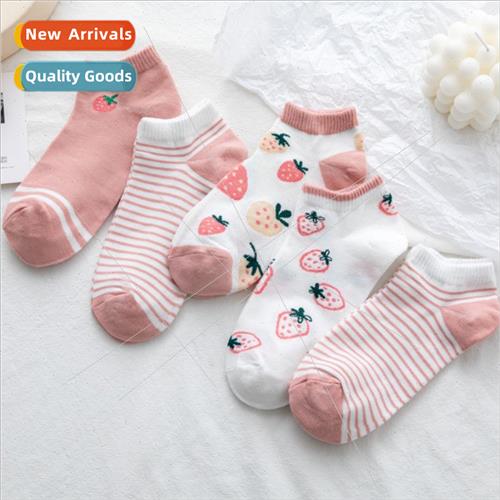 Socks female spring summer new cute cotton shallow boat sock