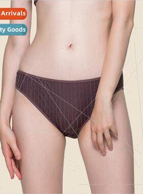 Low-waisted silk women panties Thin hollow mesh mulberry sil