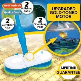 flat mop dry electric wet cordless free new hand