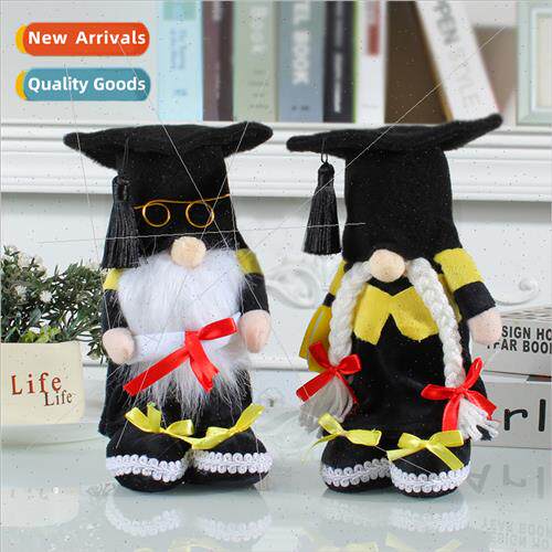 Graduation  Faceless Doll Dr. Hat Rudolph Doll Standing Figu
