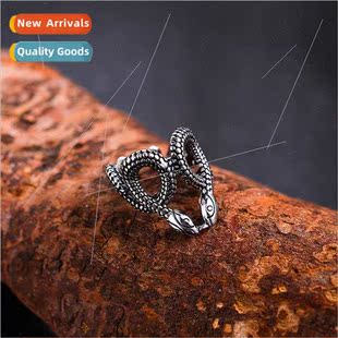 Opening snake ring alloy snake ring men women personalized c
