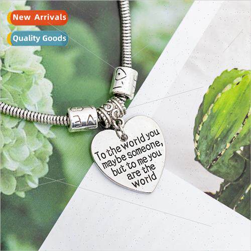 New family members love letters bracelet zinc alloy engraved