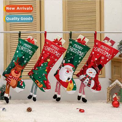 New Christmas Stocking Decoration  Bag Christmas  Stocking C