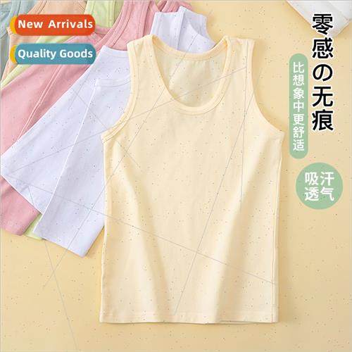 2023 summer new children Lycra cotton work undershirt men wo