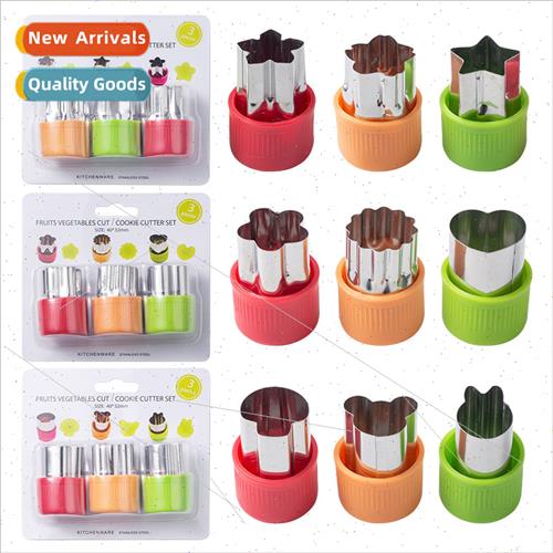 3 Pcs Fru Cutting Moulds Fancy Printing Moulds Vegetable Cut
