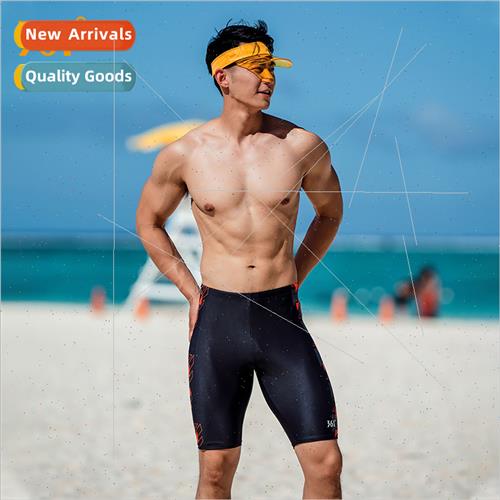 Mens swim trunks fashion professional sports training fness