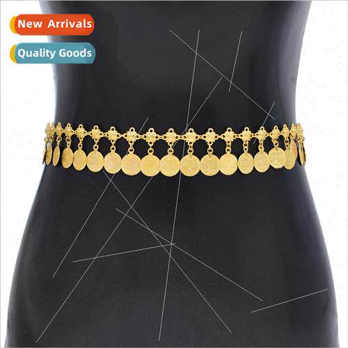 Waist Jewelry Bohemian Long Coin Tassel Waist Chain 适用Wome