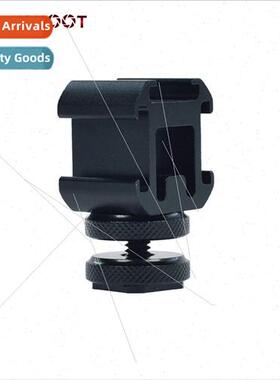 Camera three head hot shoe base fill light microphone monor