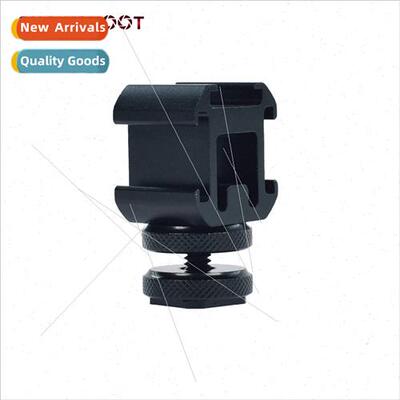 Camera three head hot shoe base fill light microphone monor