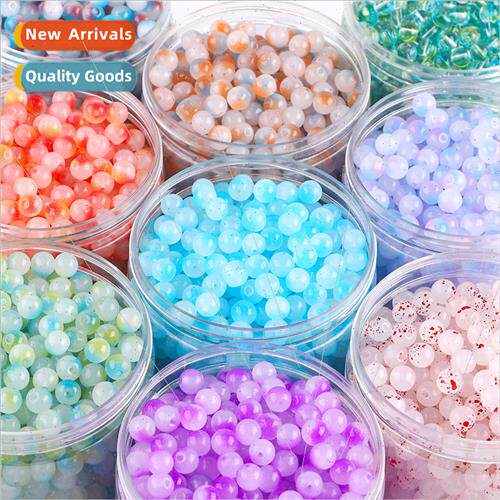 8mm Summer Dream Jelly Duplex Glass Beads DIY Handmade Brace