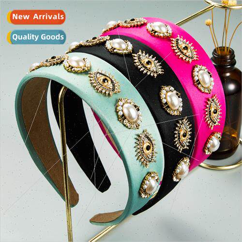 Hair bands Europe baroque vintage pearl headband rhinestone